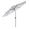 Pure Garden Striped Patio Umbrella, 9 Ft Sun Shade, Push Button Tilt for Outdoor Furniture, Deck or Backyard 50-LG1273 - alternate 4